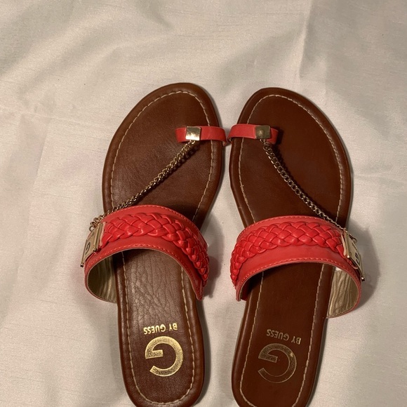 Guess Sandles Women’s Size 7 Salmon - Picture 4 of 15